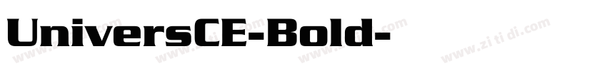 UniversCE-Bold字体转换
