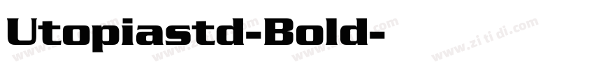 Utopiastd-Bold字体转换