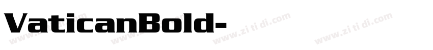 VaticanBold字体转换