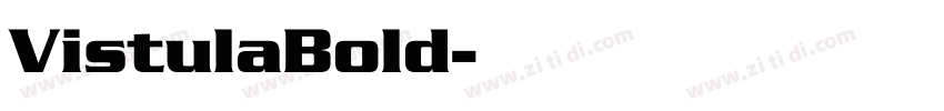 VistulaBold字体转换