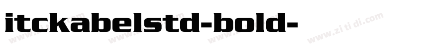 itckabelstd-bold字体转换