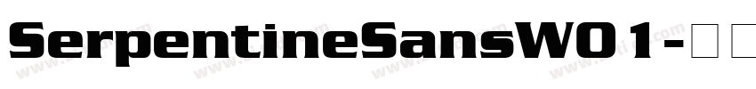 SerpentineSansW01字体转换