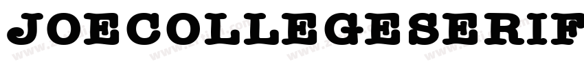 JoeCollegeSerifNFW0字体转换