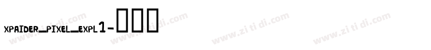 xpaider_pixel_expl1字体转换