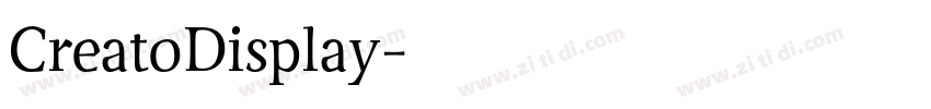 CreatoDisplay字体转换