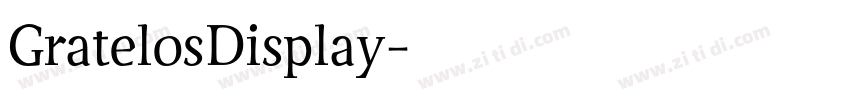 GratelosDisplay字体转换