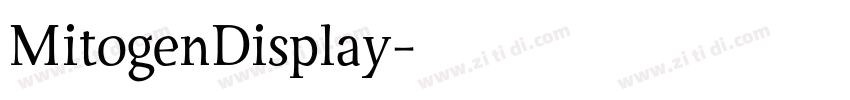 MitogenDisplay字体转换