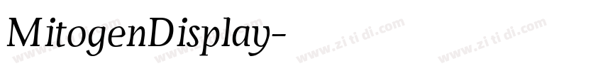 MitogenDisplay字体转换
