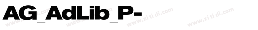 AG_AdLib_P字体转换
