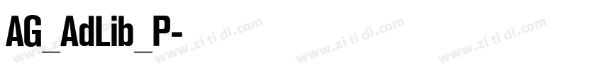 AG_AdLib_P字体转换