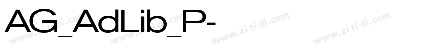 AG_AdLib_P字体转换
