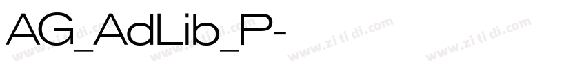 AG_AdLib_P字体转换