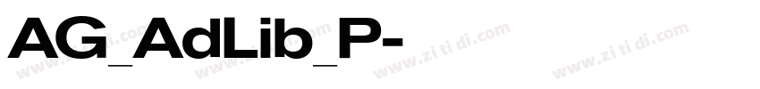 AG_AdLib_P字体转换