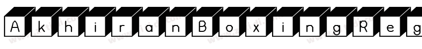 AkhiranBoxingRegular字体转换