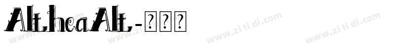 AltheaAlt字体转换