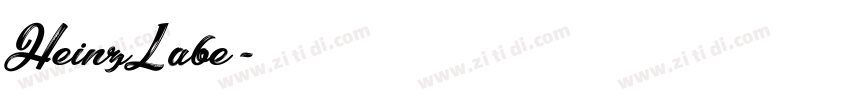 HeinzLabe字体转换