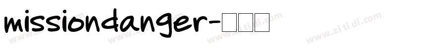 missiondanger字体转换