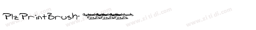 PlzPrintBrush字体转换