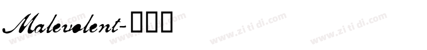 Malevolent字体转换