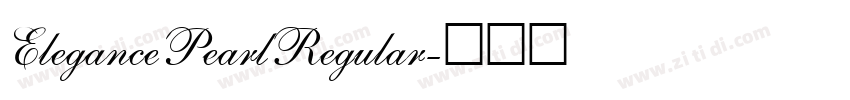 ElegancePearlRegular字体转换 ElegancePearlRegular字体转换
