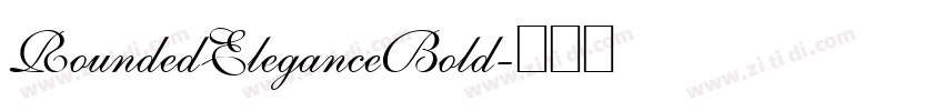 RoundedEleganceBold字体转换