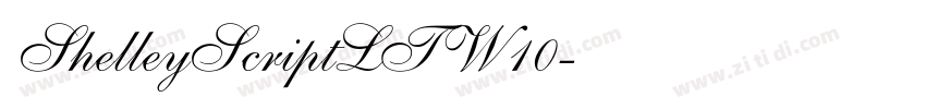 ShelleyScriptLTW10字体转换