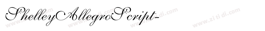 ShelleyAllegroScript字体转换