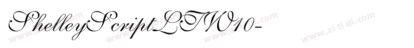 ShelleyScriptLTW10字体转换