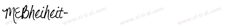 MEBheiheit字体转换