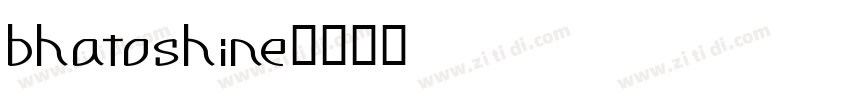 bhatoshine字体转换