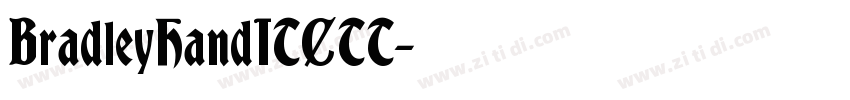 BradleyHandITCTT字体转换