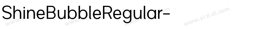 ShineBubbleRegular字体转换