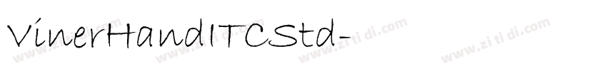 VinerHandITCStd字体转换