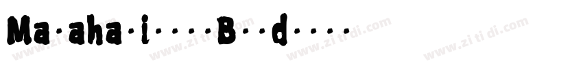 Matahari-700Bold字体转换