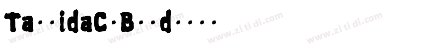 TavridaC-Bold字体转换