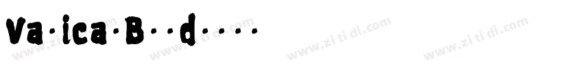 VaticanBold字体转换