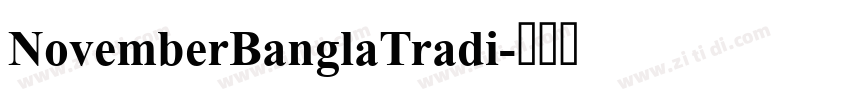 NovemberBanglaTradi字体转换