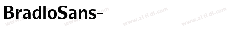 BradloSans字体转换