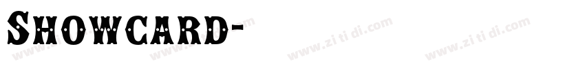 Showcard字体转换