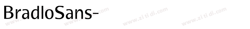 BradloSans字体转换