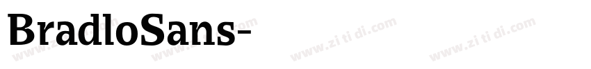 BradloSans字体转换