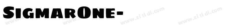 SigmarOne字体转换