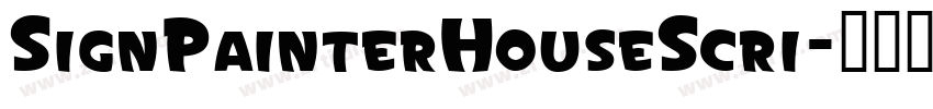 SignPainterHouseScri字体转换
