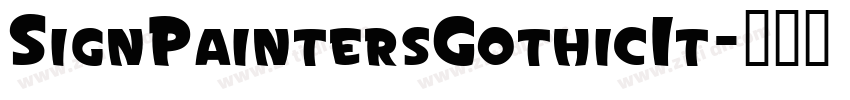 SignPaintersGothicIt字体转换