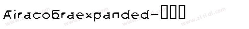 Airacobraexpanded字体转换