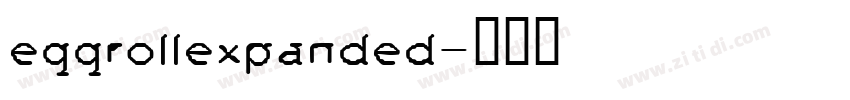 eggrollexpanded字体转换