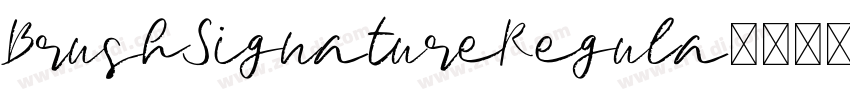BrushSignatureRegula字体转换