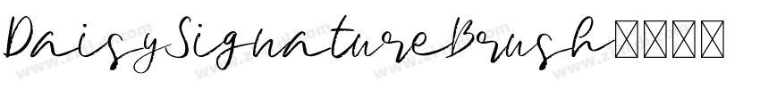 DaisySignatureBrush字体转换