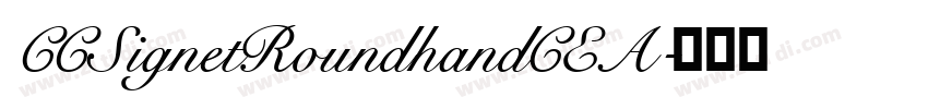 CCSignetRoundhandCEA字体转换