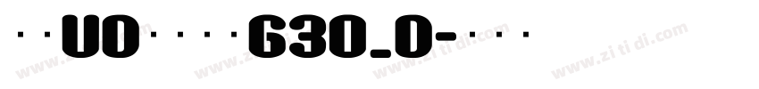 文鼎UD晶熙黑体G30_D字体转换